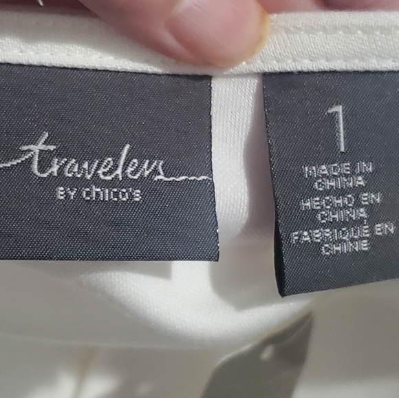 Chico's Tracelers BNWT Sz 1 (US M) Tie Front Jacket - Picture 9 of 13